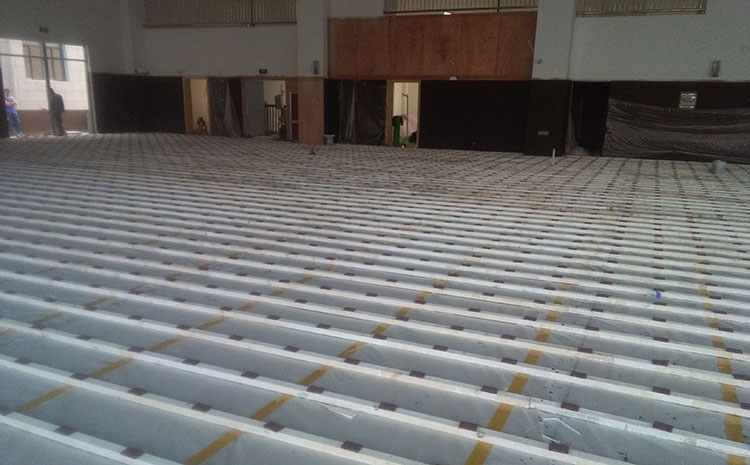 南京室內籃球木地板廠家安裝細節籃球館木地板廠家