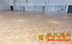 福建楓樺木籃球場地板結構